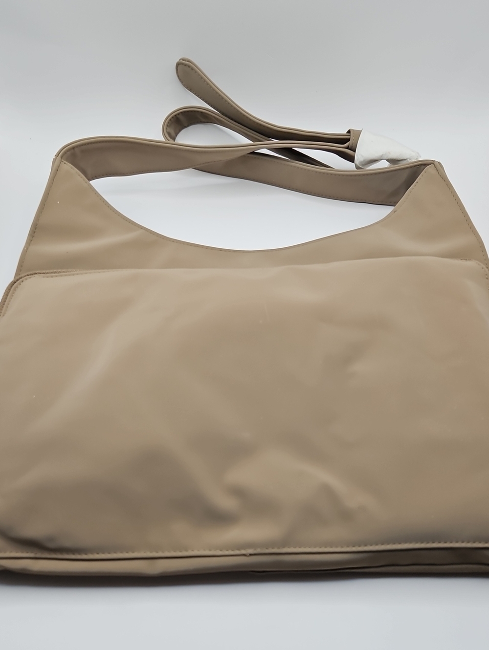 Linda Dano Beige Shoulder Bag – Minimal Women's Handbag Purse Nwt Qvc